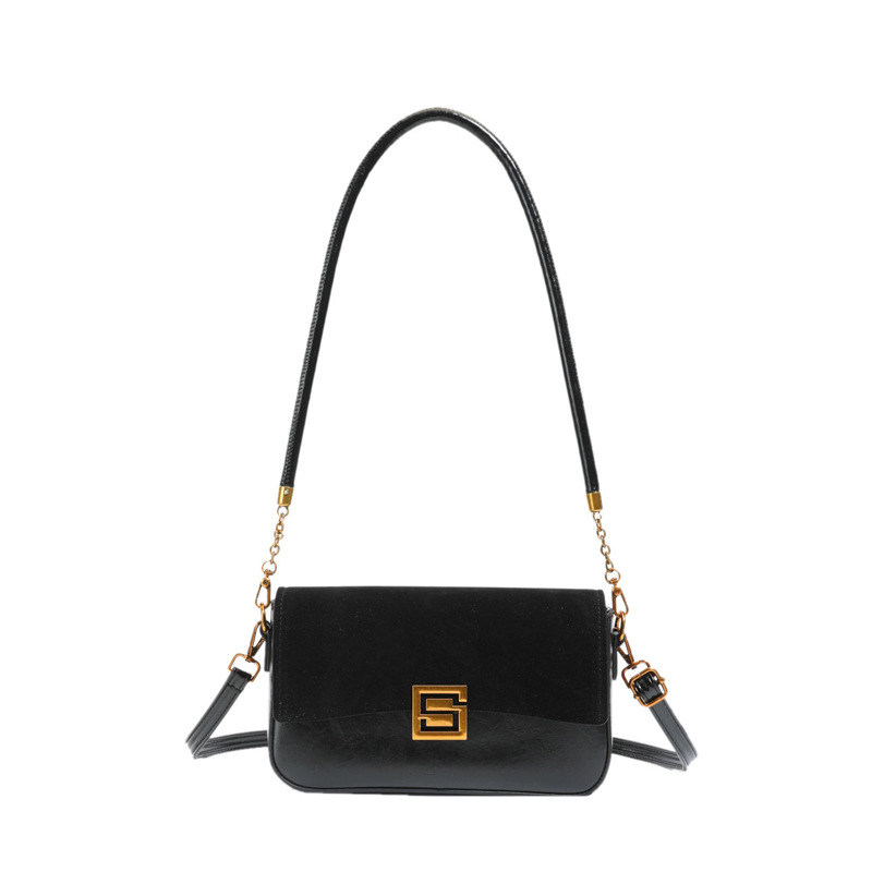 Transfronterizos de alta sensación bolso de brazo bolso de mujer 2025 invierno nuevo nicho de estilo retro bolso de hombro bolso de moda image 10