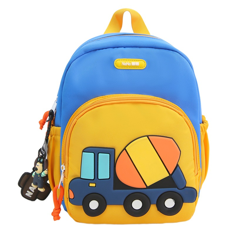 Bolsas escolares de gran capacidad para estudiantes de primaria, dibujos animados, excavadoras lindas, mochilas para niños y niñas, nueva ola de mochilas para niños transfronterizos