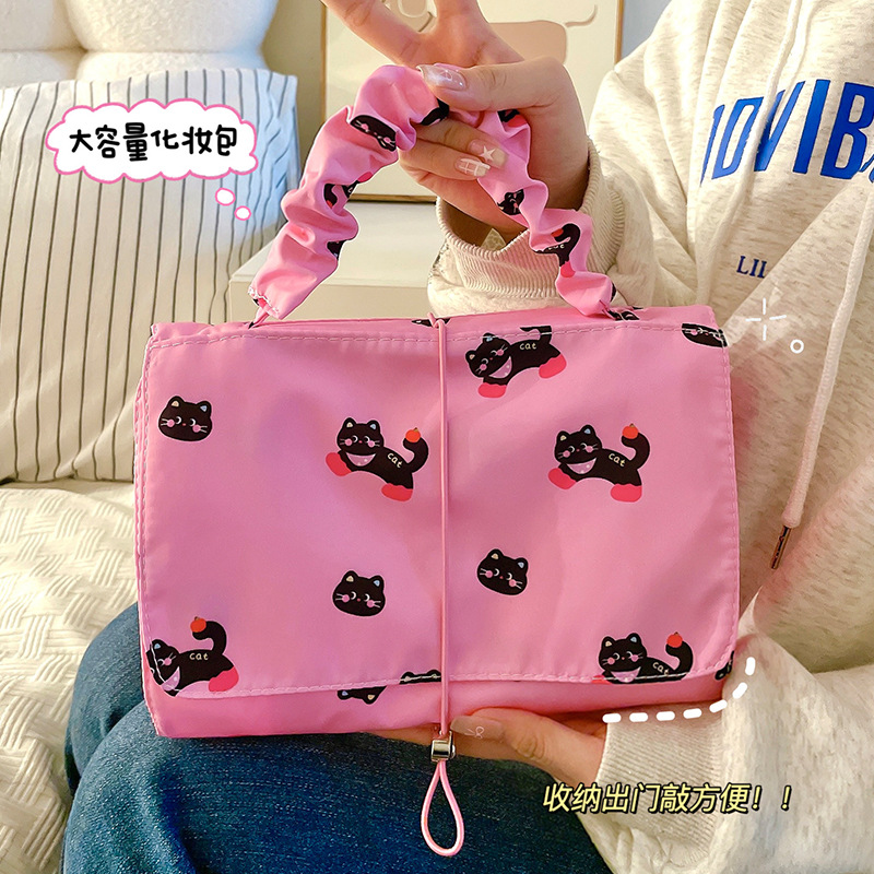 Bolsa de cosméticos portátil, bolsa de almacenamiento de gran capacidad, bolsa de clasificación portátil de viaje, bolsa de distribución de cosméticos, bolsa de compras al por mayor