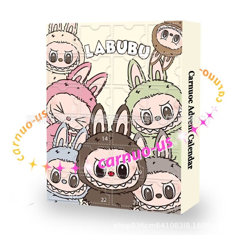 跨境货源拉布盲盒Labubu 2025 Advent Calendar 24 Little Doors|undefined