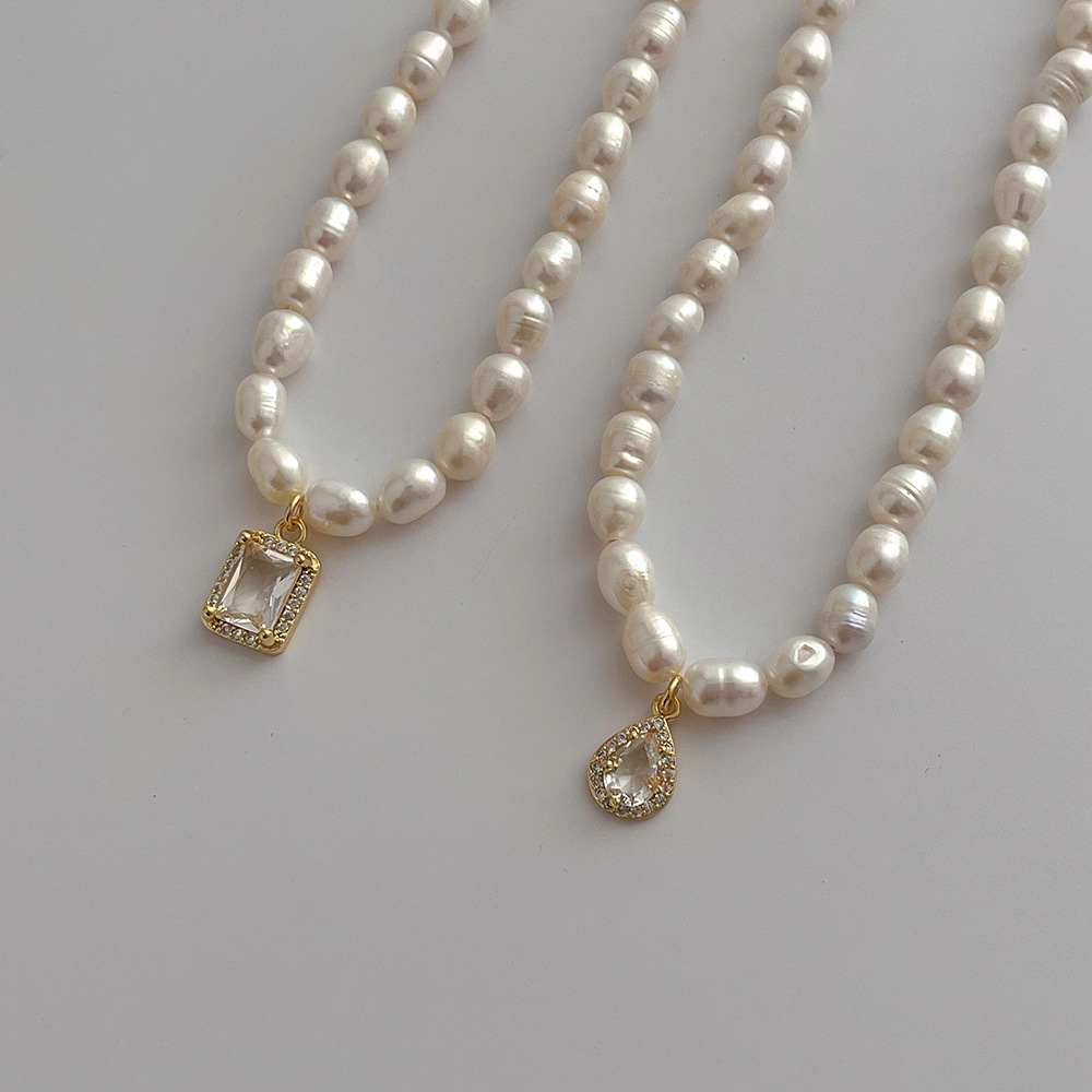 Simple Style Geometric Freshwater Pearl Necklace display picture 2