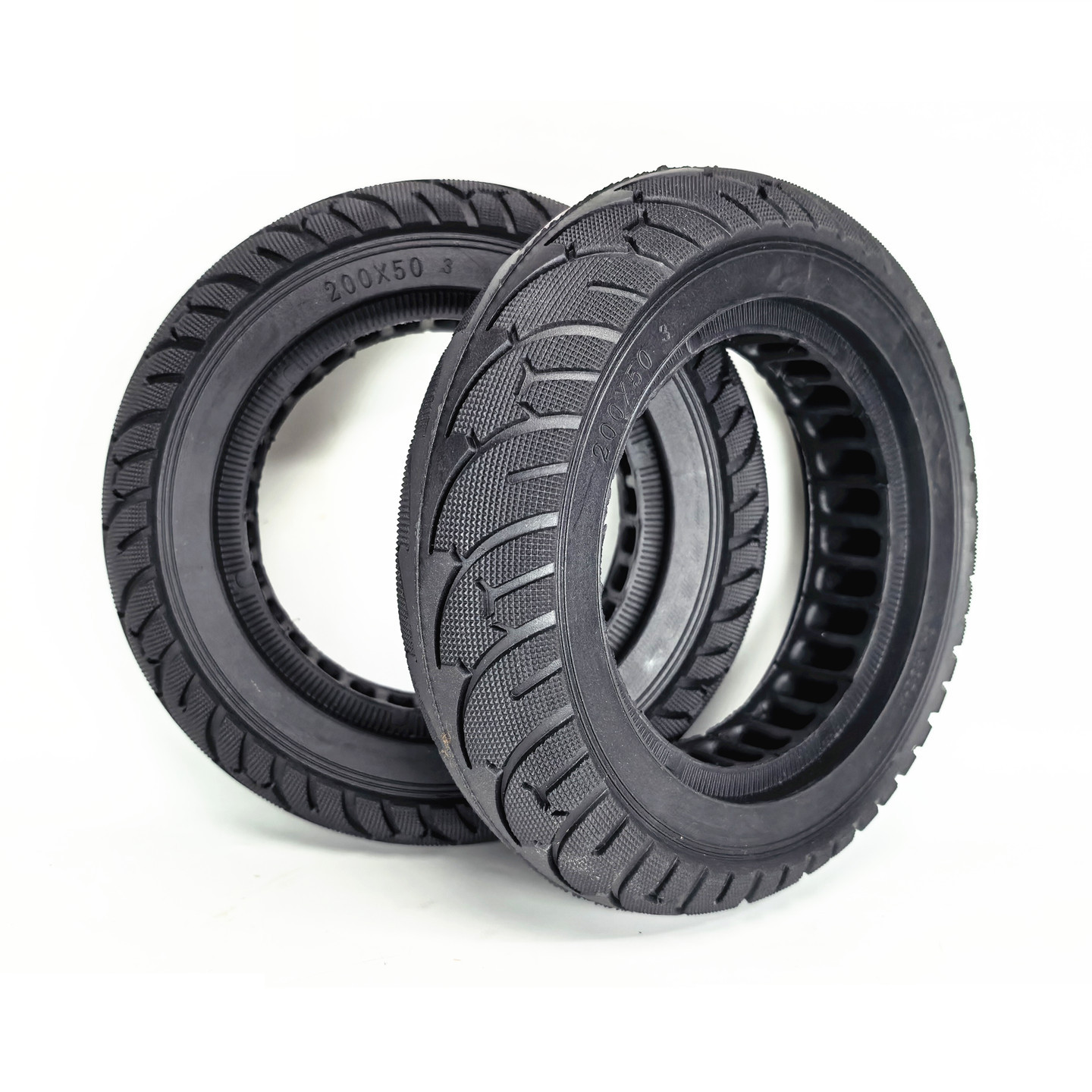 8inch Electric scooter brushless motor rear wheel solid tire 200x50 motor hollow solid tire high elasticity