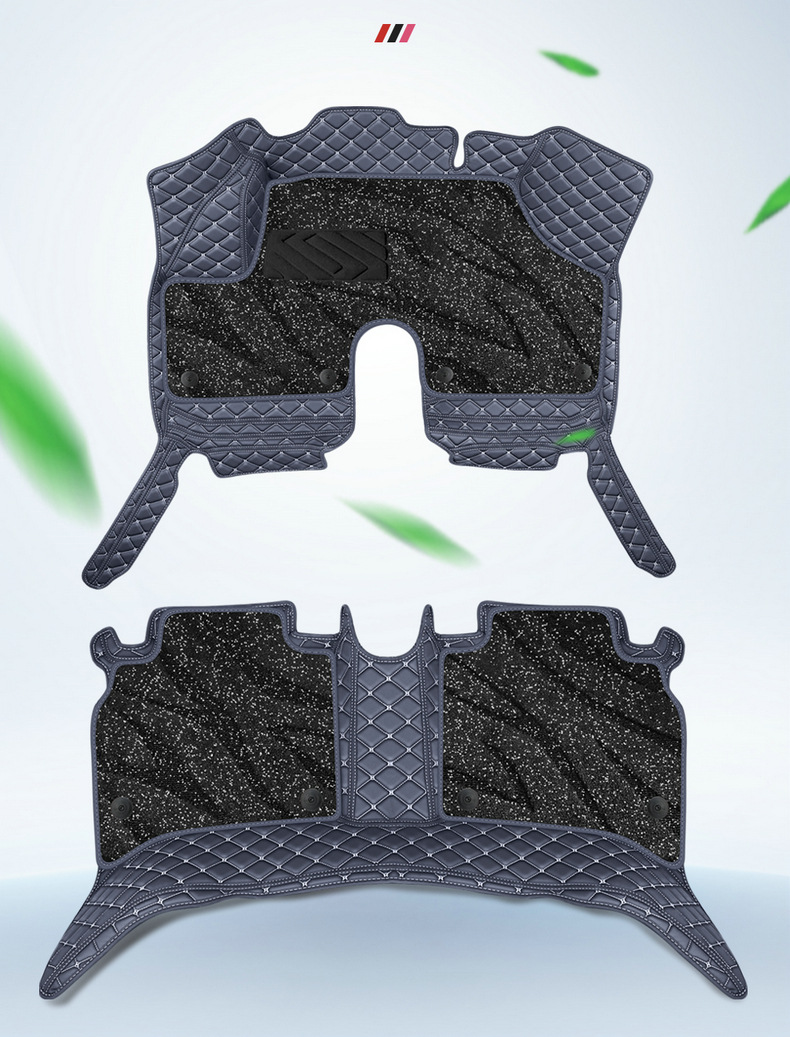 Leapmoon A10 Galaxy Carpet Car Floor Mats, Custom-Fit, Full-Coverage Interior Accessories, Leather Floor Mats