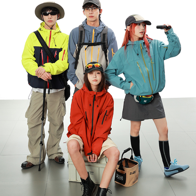 Bird Home Outdoor Jacket Jacket Dragon Year Limited Waterproof Windproof Fashionable Jacket for Men and Women Heat Sealing Adhesive