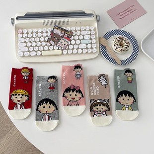 Cartoon socks anime socks women's ankle socks cute South Korea Japanese college wind spring summer cotton socks straight fashion socks