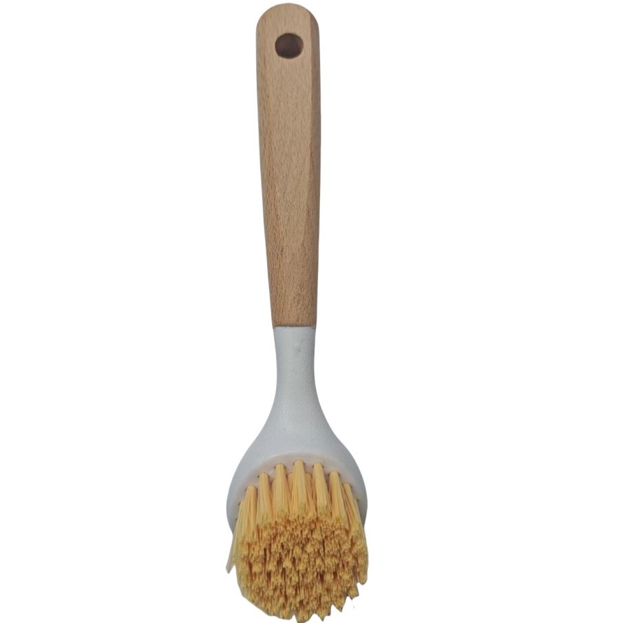 Cepillo de lavado de ollas de haya cepillo de lavado de platos para el hogar cepillo de lavado de ollas cepillo de limpieza de descontaminación cepillo de limpieza cepillo de mango largo de seisal olla de cocina artefacto de lavado