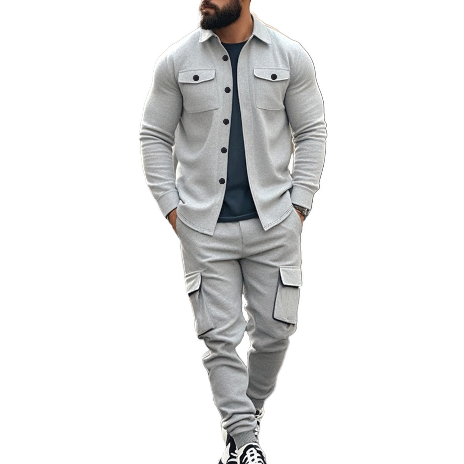 Herren Outdoor Set Mit Fleece Futter Für Jagd Und Arbeit_voghion.com