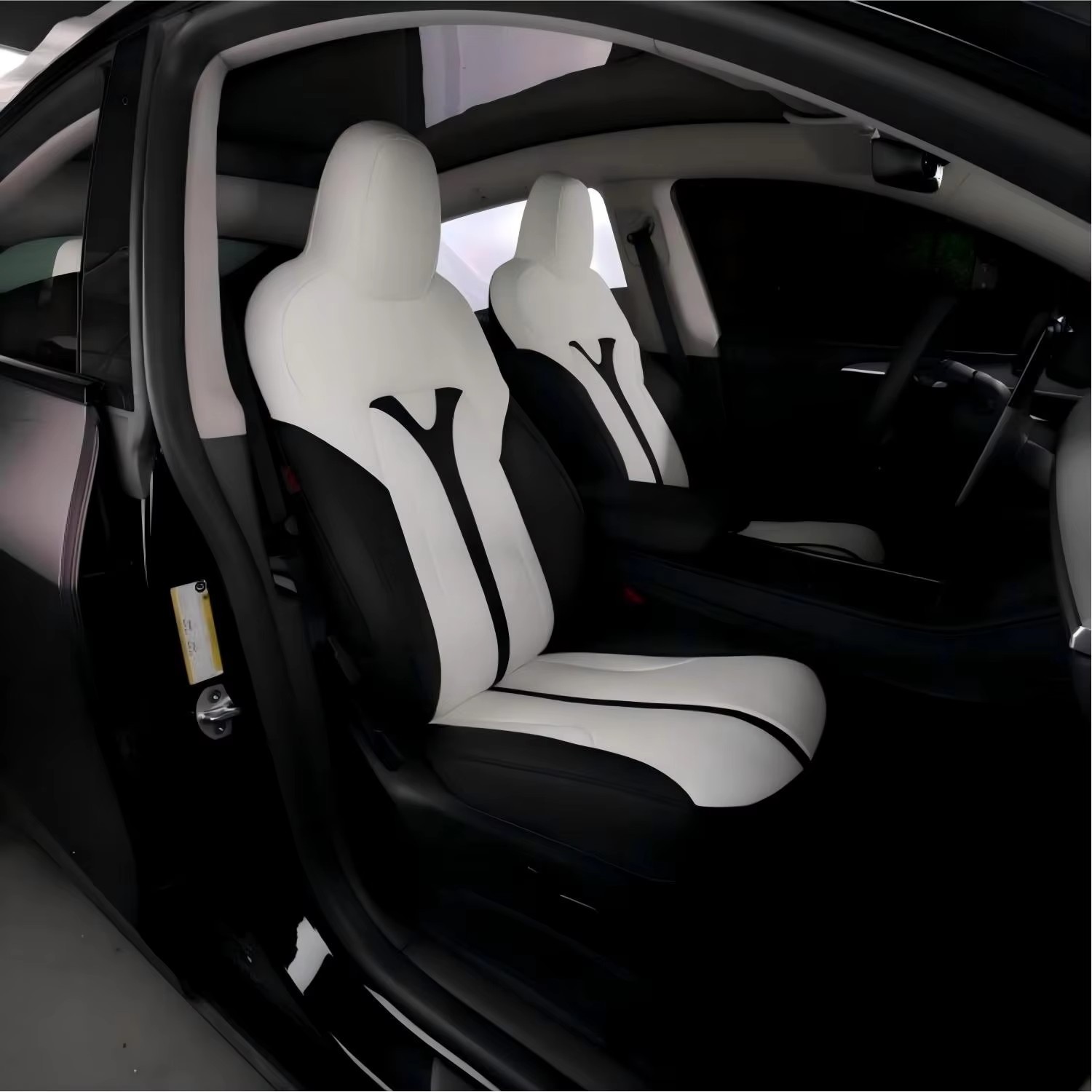Cross-Border Applicable Tesla Model Y/3 All-Inclusive Seat Cushion, Universal Car Seat Cover for All Seasons, Special Car-Specific Seat Cover