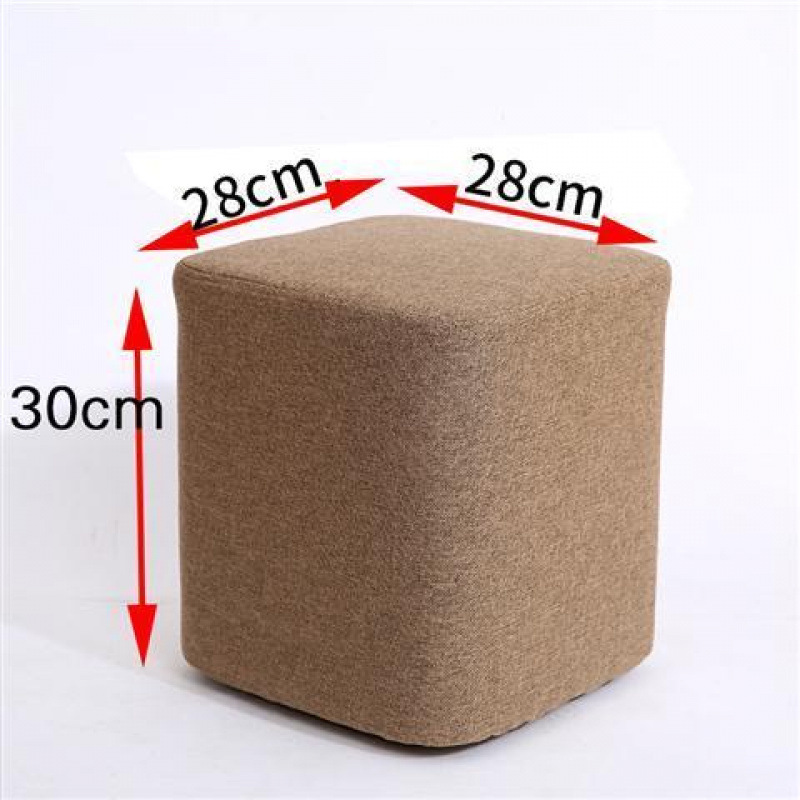 연한 갈색 높이 30cm 사각 스툴 - 장인 정신으로 엄선