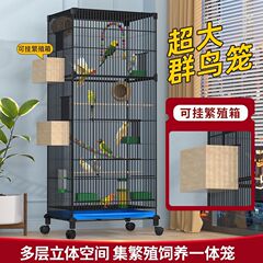 オウム鳥かご大型鳥ヴィラ虎皮黒鳳凰鳥かごカササギ牡丹繁殖箱付き
