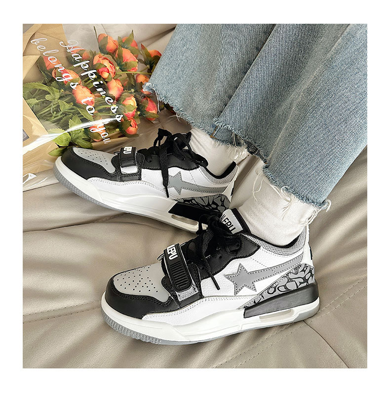 2023 neue koreanische Ins Wind Burst Crack Hit Farbe Casual Air Cushion Jogging Nische Paare atmungsaktive Sportschuhe für Männer und Frauen_voghion.com