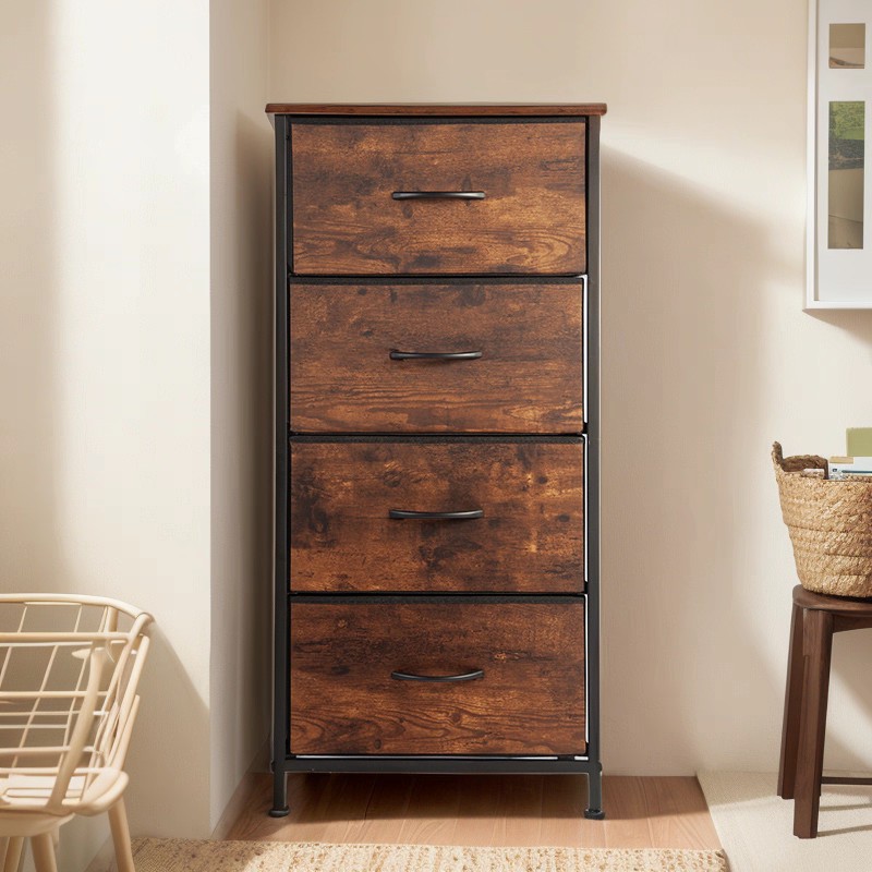 Transfronterizos armario de artículos diversos dormitorio cajón de cabecera sala de estar no tejida armario de almacenamiento fácil de instalar armario de almacenamiento armario