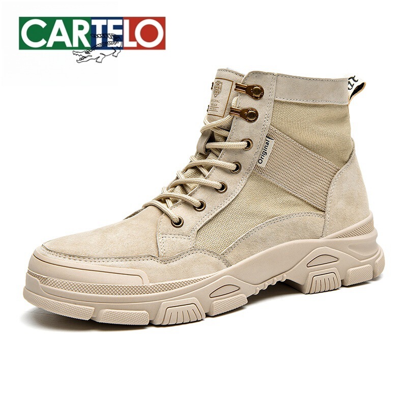 Cardile Crocodile Shoes Breathable Martin Boots Men's Shoes Fashionable High-Top Cycling Boots Motorcycle Shoes Men's Summer Shoes