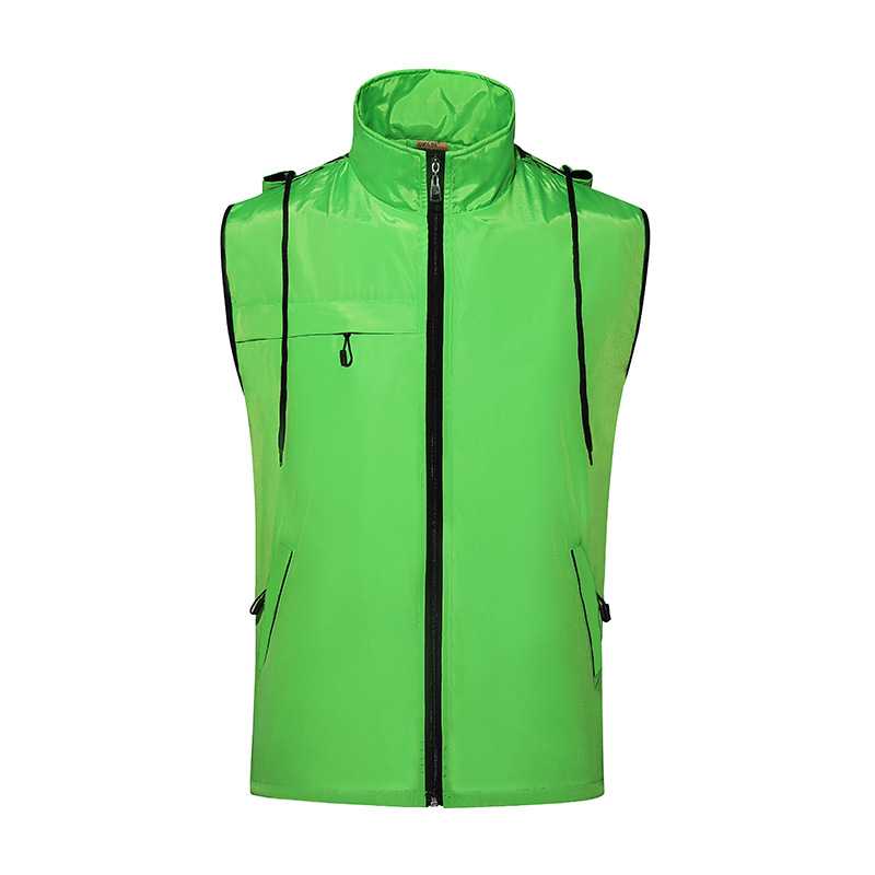 Primavera y otoño más cachemira ropa de trabajo cálida chaleco para hombres ropa exterior a prueba de viento e impermeable al aire libre chaleco de herramientas de lana polar personalizado