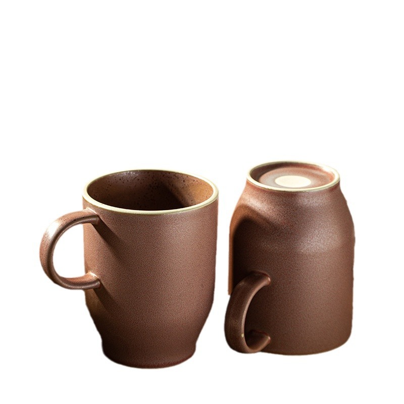 Tazas de marca transfronterizas de chicas lindas tazas de cerámica de alto valor, tazas de agua de color japonés, tazas de leche, tazas de desayuno