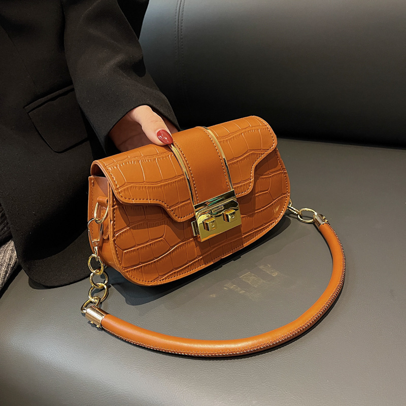 Autumn Chain Korean Style Small For Women 2022 New Trendy Casual Shoulder Fashion Stone Pattern Crossbody Square Bag_voghion.com