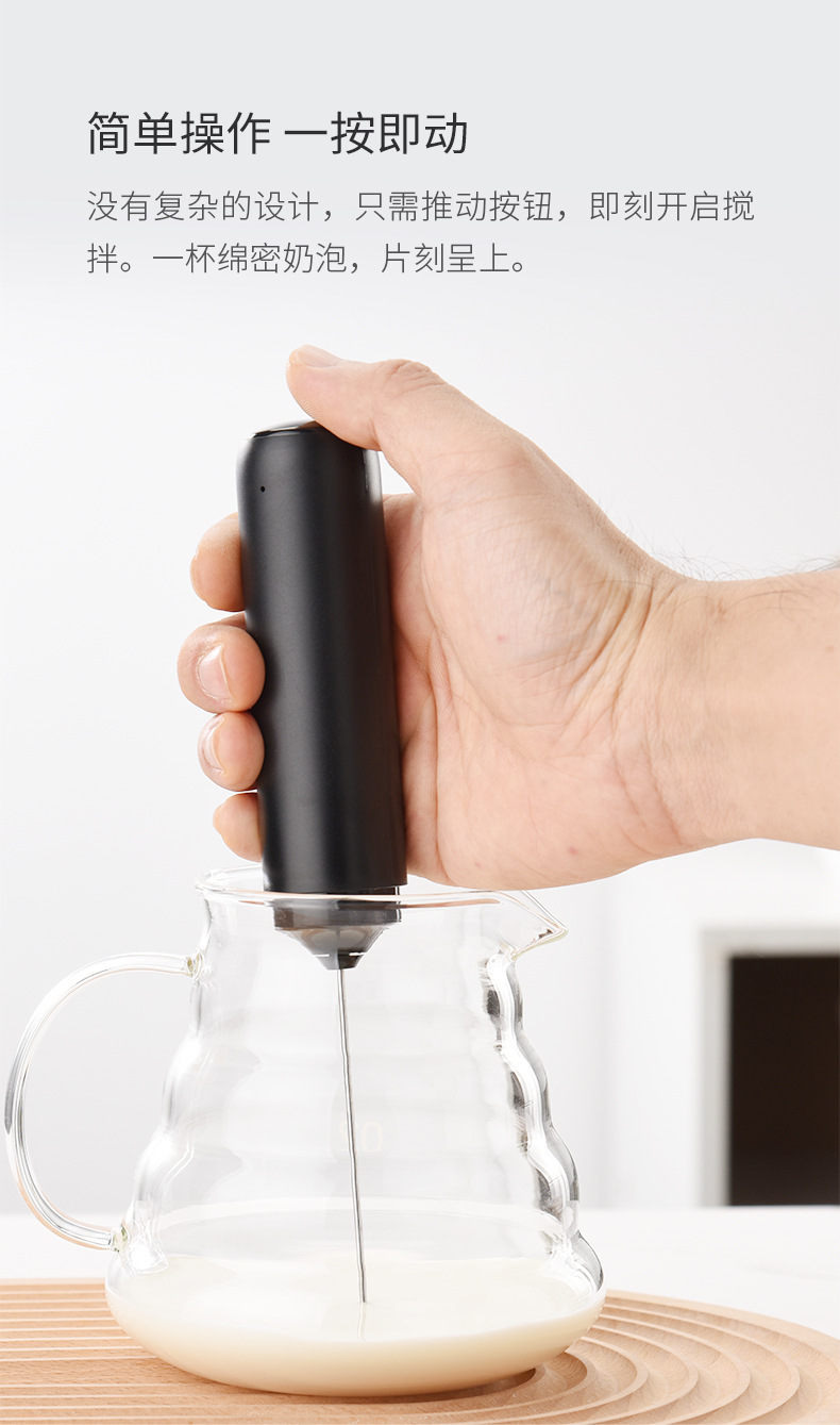 ✅ Electric milk frother new stainless steel coffee creamer electric milk frother egg beater portable mixer Amazon