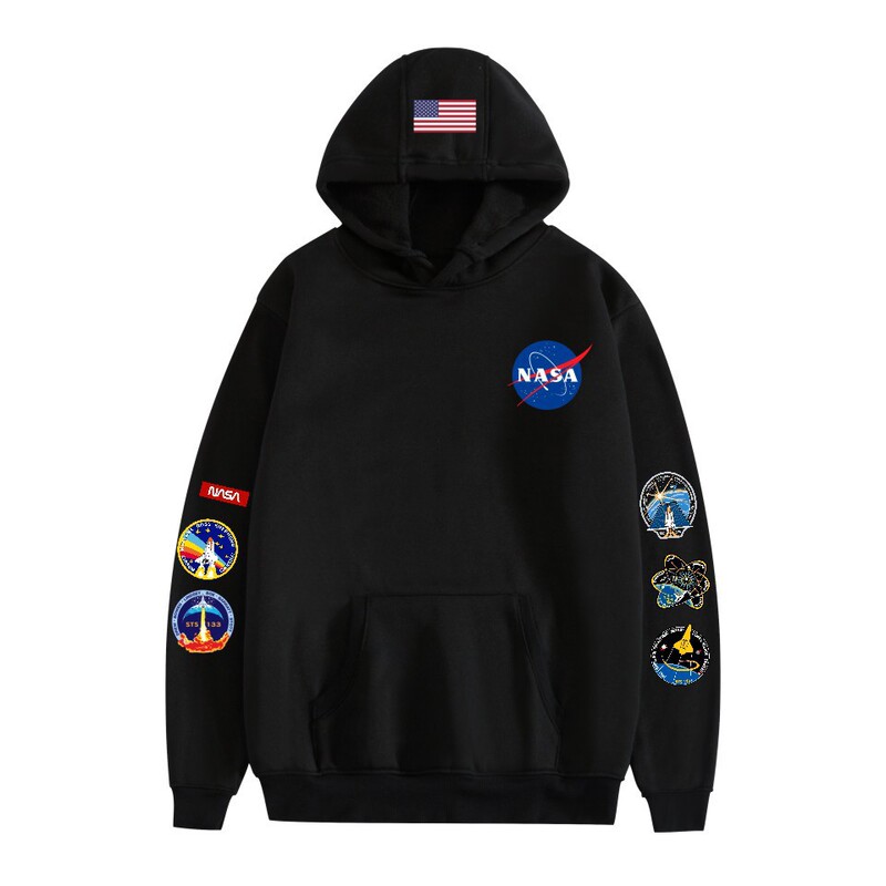 Cross-border foreign trade NASA NASA space hooded vests men and women leisure sports hooded vests wholesale Cross-border foreign trade NASA NASA space hooded vests men and women leisure sports hooded vests wholesale