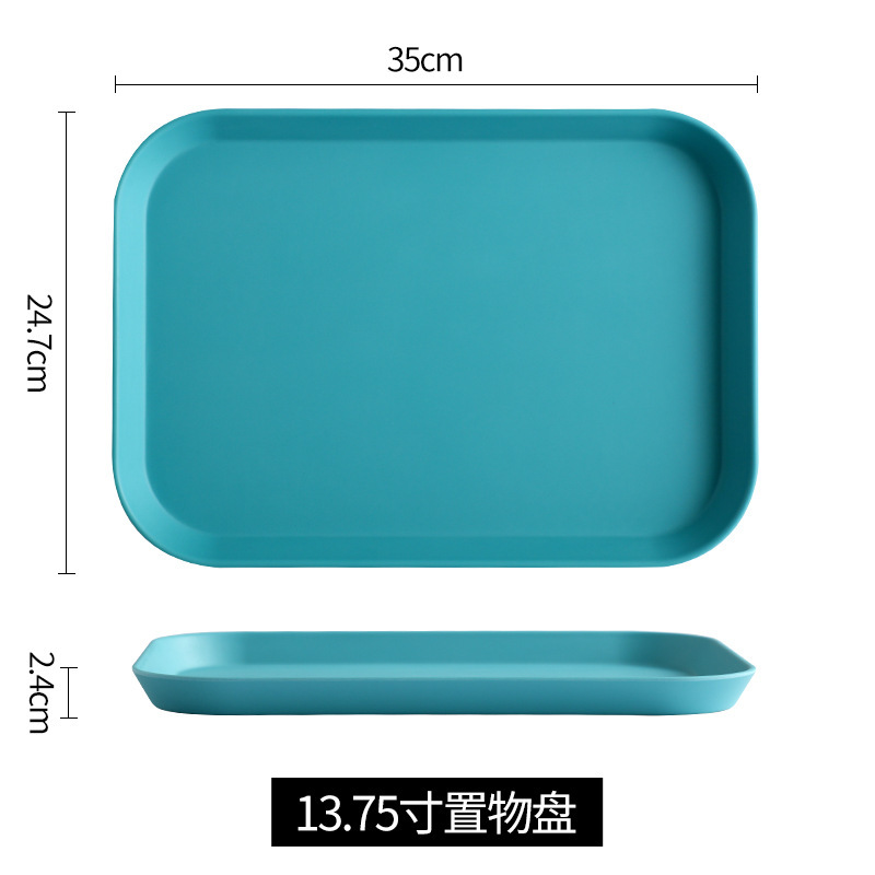 Insトレー北欧風茶盤客間カップ盤家庭用レストラン長方形放水カップ盤果物メラミン盤|undefined