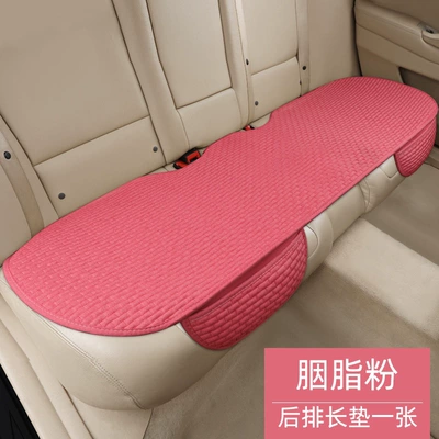 Seat cushion, seat cover | Seasons, Single-Piece Linen Three-Piece Set, Rear - rouge-powder-1-long-cushion-in-the-back-row
