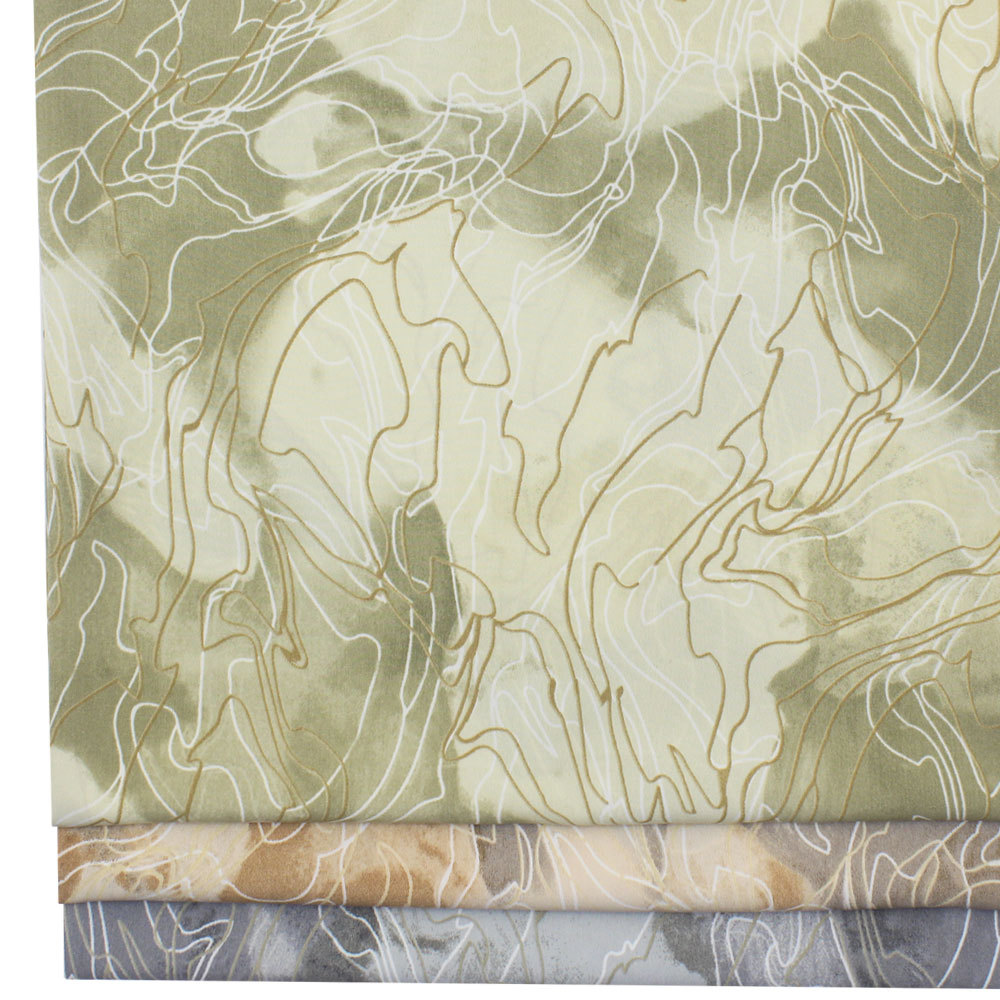 新款真丝绒印花雪纺晕染花朵印花布女衬衫半身裙连衣裙旗袍裙面料