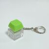 Single button - apple green - small d chain