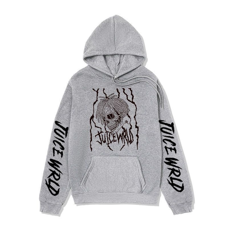 Cross-Border Men's Clothing American Rapper Peripheral Sweatshirt Juice Wrld Printed Hoodie Street Fashion Jacket for Men