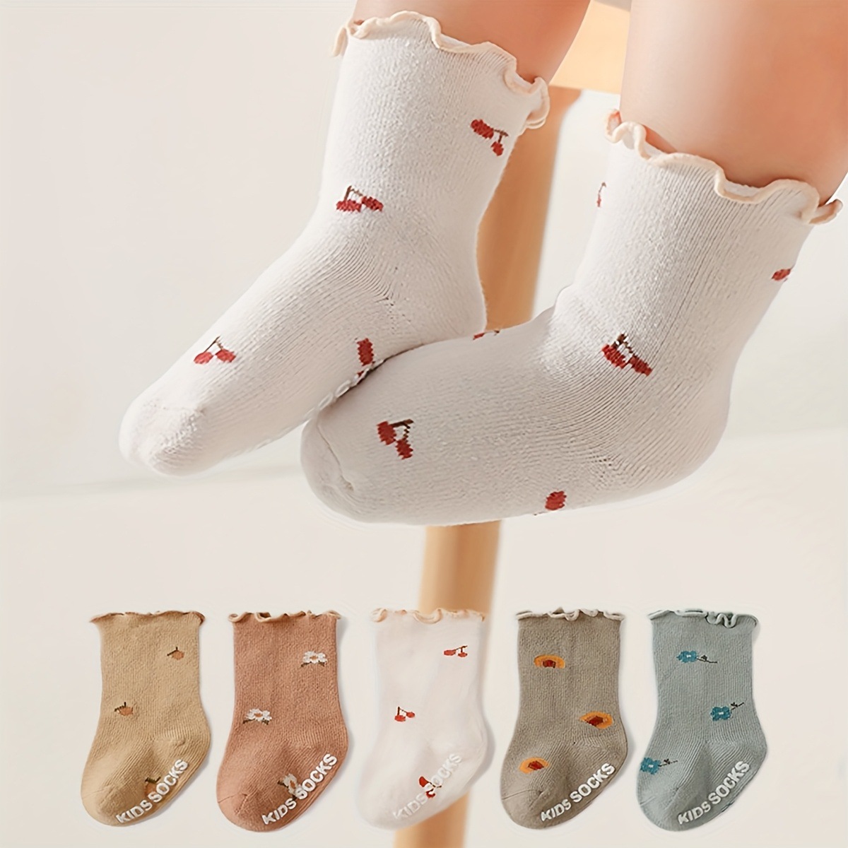 2026 New Model Wavy Ruffled Edge A-class Infant Standard Cotton Sweet...
