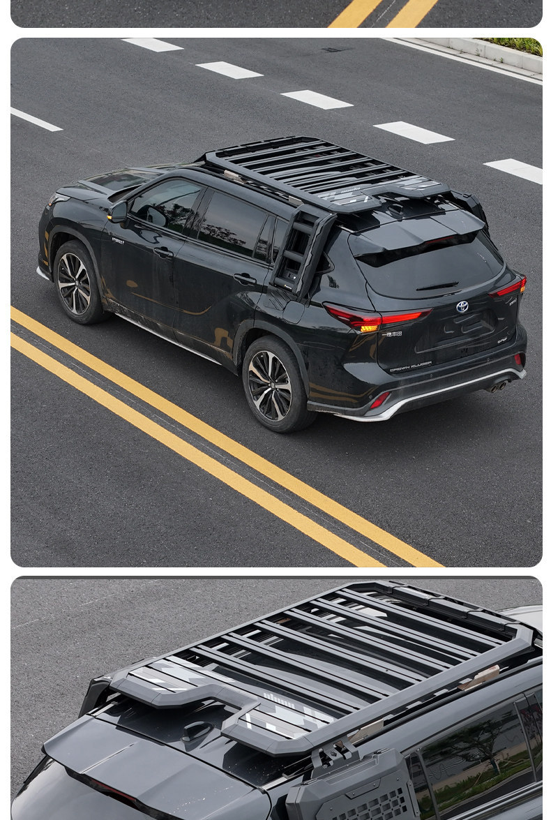 Suitable for Highlander Crown Land Cruiser Outdoor Camping Roof Expansion Explorer Roof Rack Canopy Side Tent