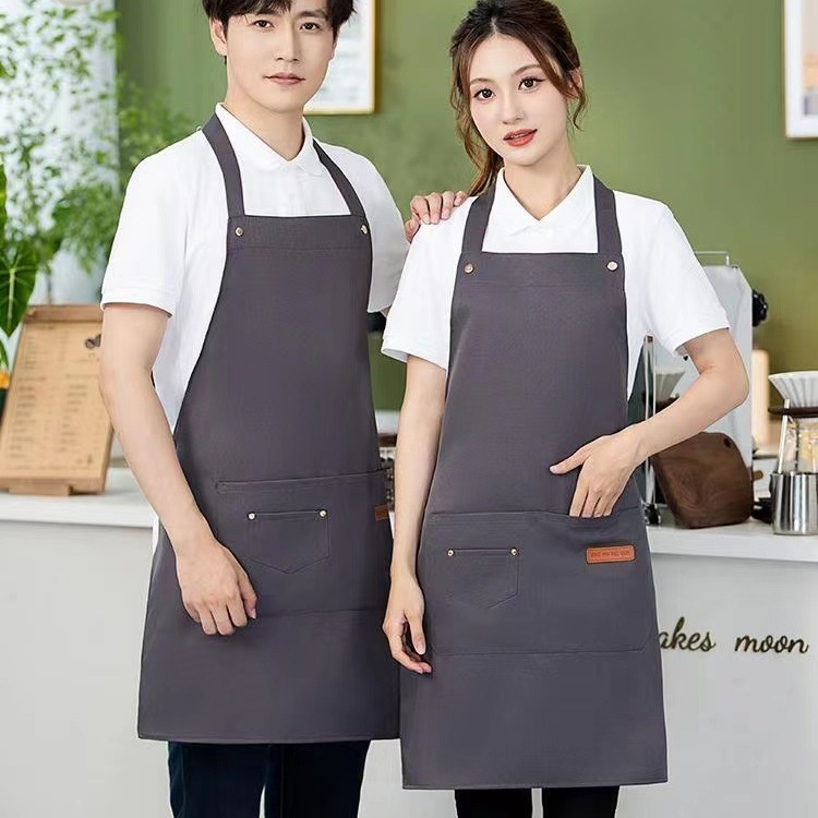 Thickened Halterneck Waterproof,Anti-fouling And Dirt-resistant Workwear Apron For Catering,Fashionable And Simple,Printable,Direct Sale