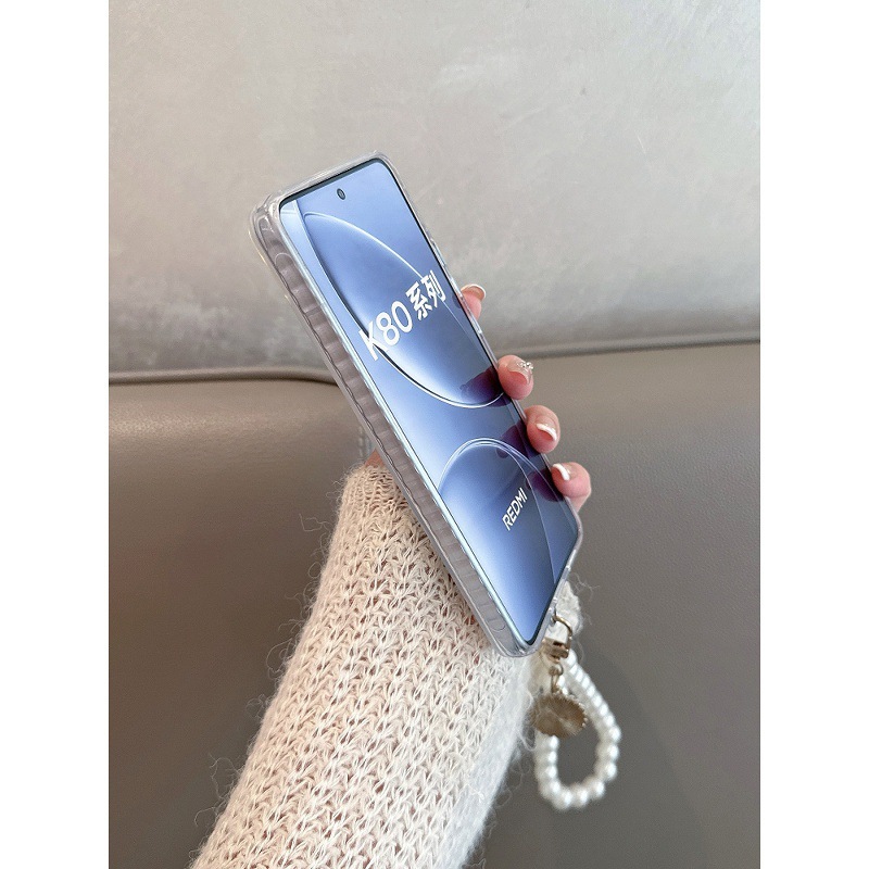 适用红米k80手机壳透明redmik80pro新款小米保护套k80Pro贝壳纹女|undefined