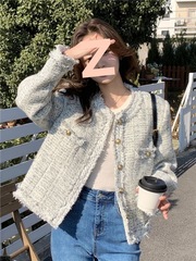 法式小香风外套女气质名媛小个子2025新款春秋薄款流苏高级设计感