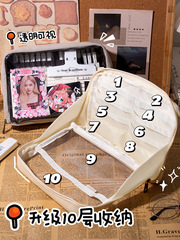 超大容量筆袋2024新款流行中學生文具盒女孩多功能收納網紅鉛筆盒