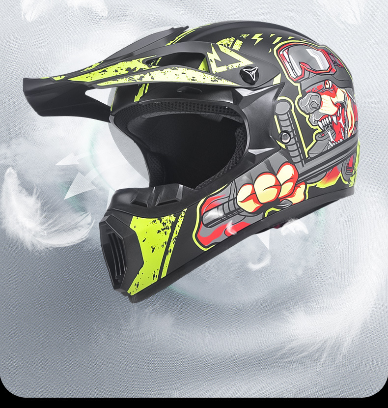 Cross-Border Exclusive Supply of Dot Motorcycle Helmets, Off-Road Helmets, Mountain Bike Full-Face Helmets, Go-Kart Downhill Bicycle Safety Helmets