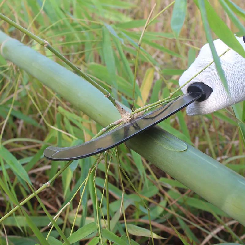 Wholesale outdoor manganese steel sickle, plastic handle woodchopping knife, weighted wear-resistant machete, open path tree felling knife, wood splitting knife