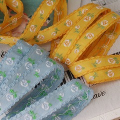 1.8cm刺繡民族風提花帶織帶絲帶diy蝴蝶結兒童髮飾髮夾頭飾品配件