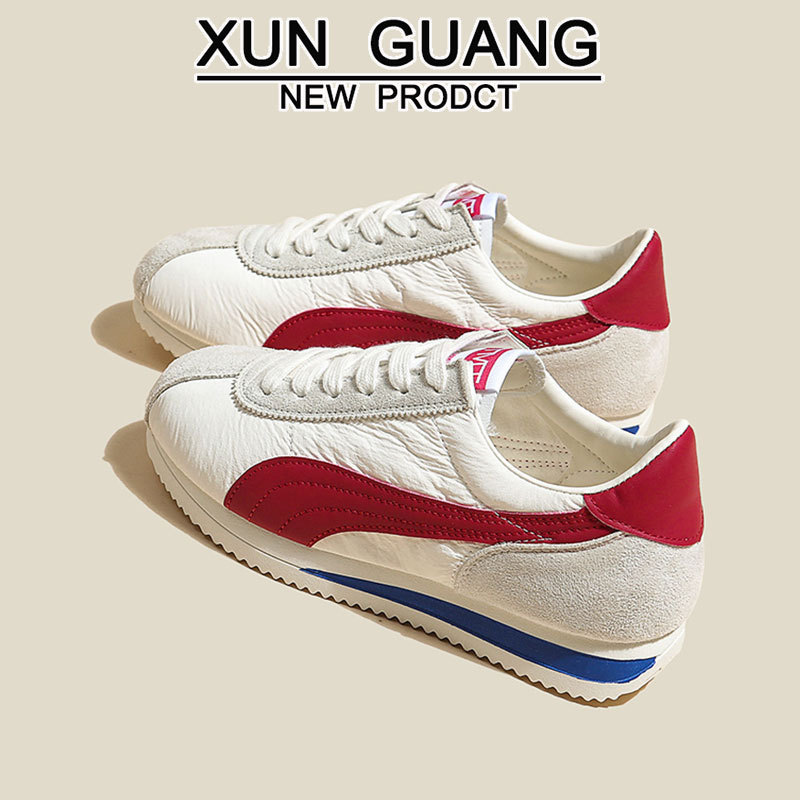 Cowhide Version ~ Genuine Leather Moral Training Shoes for Women 2025 Autum New Versatile Thick-Soled Forrest Gump Casual Sports Shoes for Women Cowhide Version ~ Genuine Leather Moral Training Shoes for Women 2025 Autum New Versatile Thick-Soled Forrest Gump Casual Sports Shoes for Women