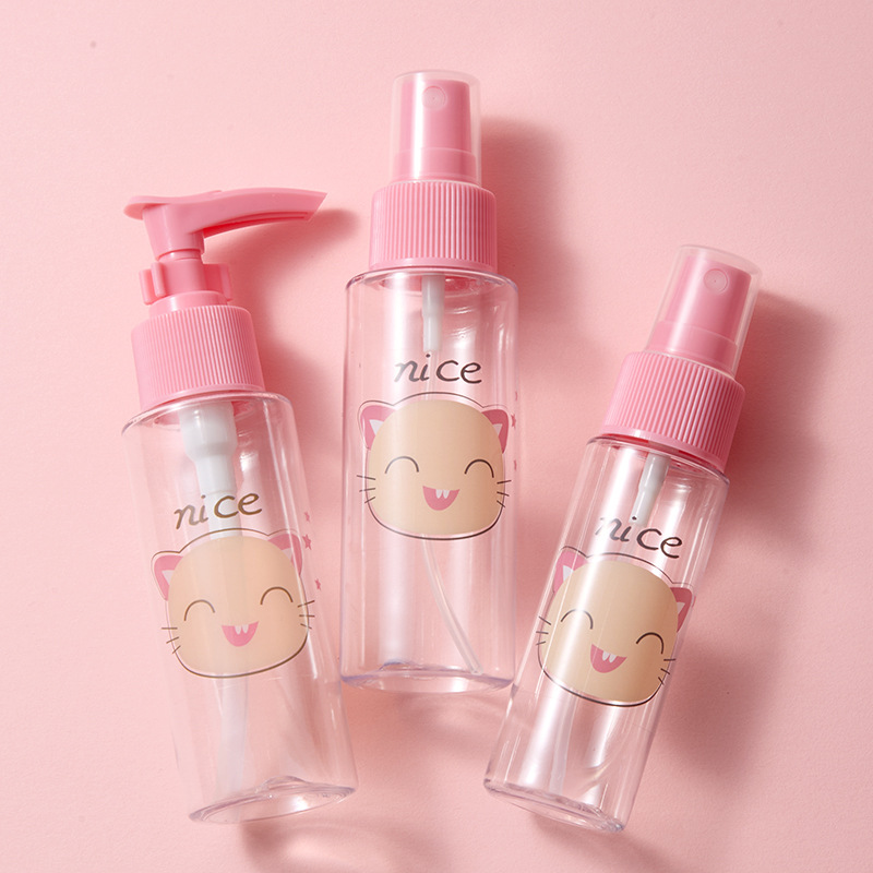 Botellas de cosméticos de viaje de dibujos animados AEYE botellas de aerosol para mascotas botellas de emulsión vacías botellas de compresión transfronterizas exclusivas para VN