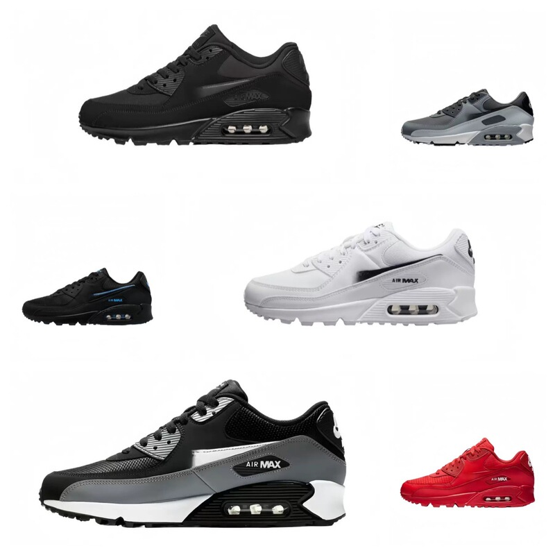 Foreign trade cross-border Max 90 style air cushion mesh breathable shoes, unisex couple shoes, retro shock-absorbing casual sneakers Foreign trade cross-border Max 90 style air cushion mesh breathable shoes, unisex couple shoes, retro shock-absorbing casual sneakers