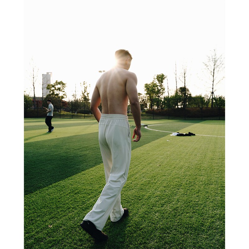 American-Style Ice Skin Trousers, Loose Straight-Leg, Versatile Commuting Thin Breathable Trousers, Solid Color Cool Sports Casual Trousers for Men