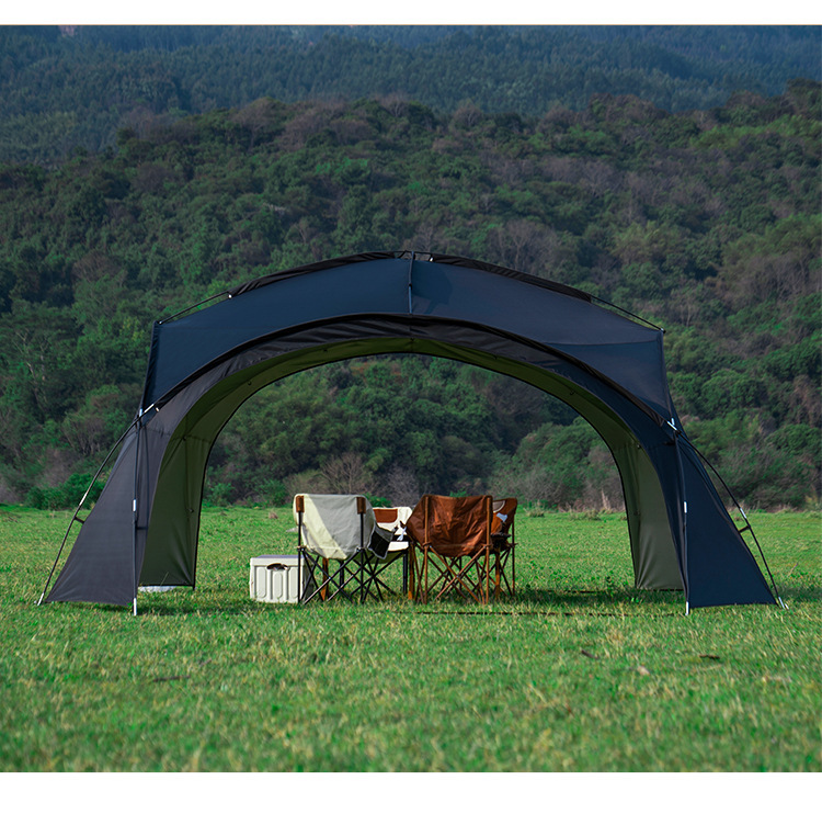 Dome-Style Canopy Tent for Multiple People, Large Sunshade, Sun Protection, Outdoor Camping, Windproof and Rainproof Folding Equipment