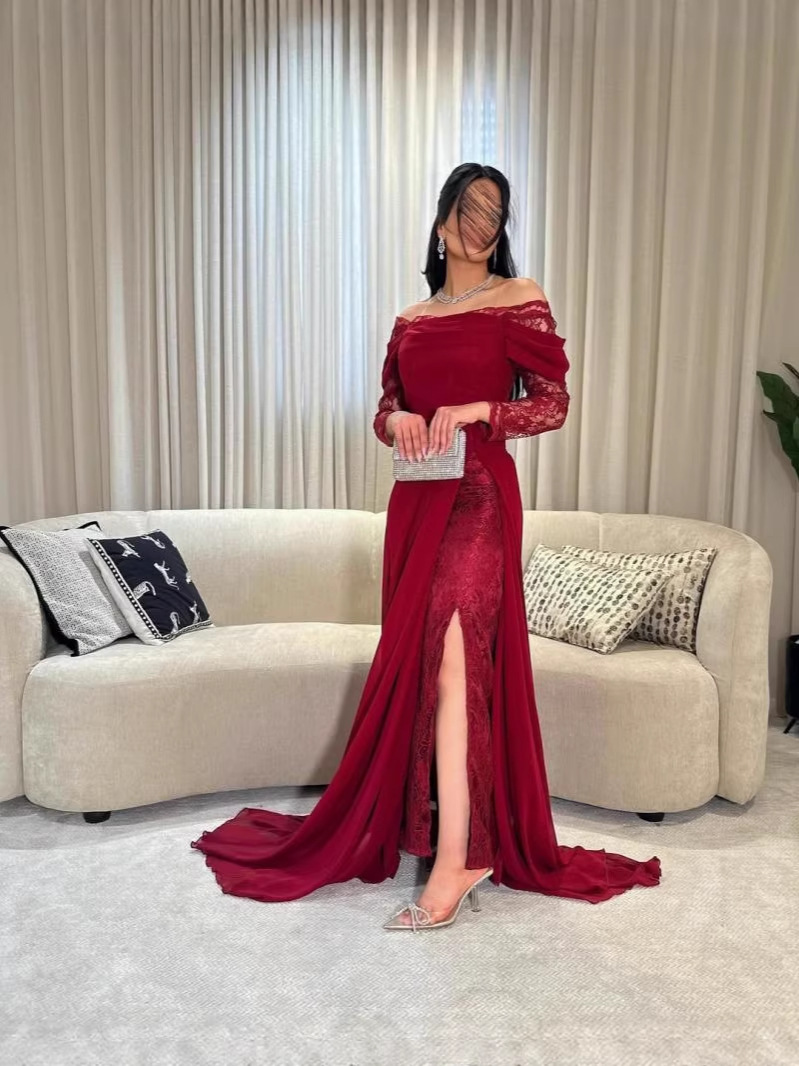 2026 comercio exterior Aliexpress INS sexy encaje un hombro vestido de fiesta vestido delgado vestido vestido largo