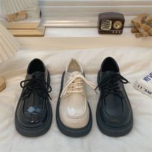 英伦风2025小皮鞋女松糕底日系制服鞋秋冬法式学院风复古厚底直销