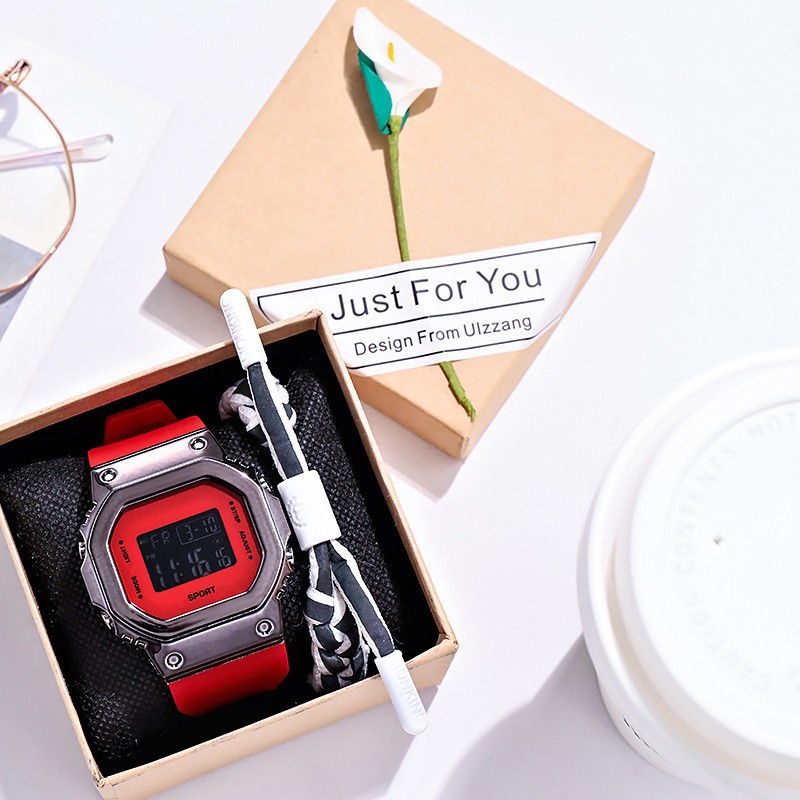 Electroplated small squares chinese red