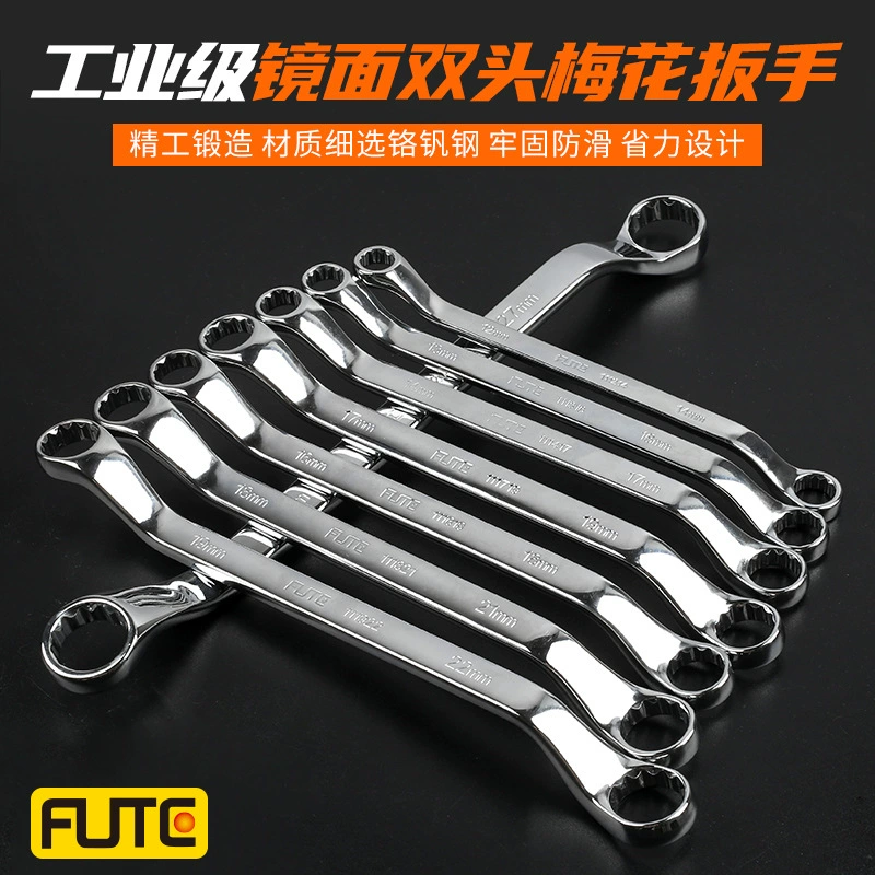 Трансграничный выбор Fert промышленного зеркального двухголового сливового ключа высокая шея двенадцатиугольный полированный хромированный 8-32 оптовая продажа