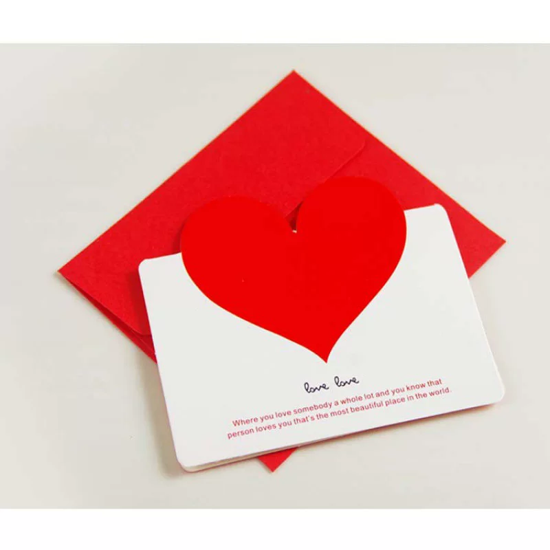Postcard heart shaped, cards, (Physicals)