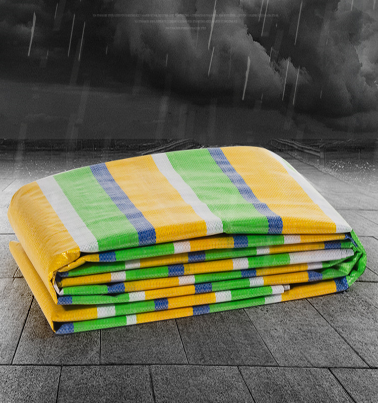 加厚户外防雨布防水篷布彩条布遮阳遮雨塑料油布挡雨棚布篷布