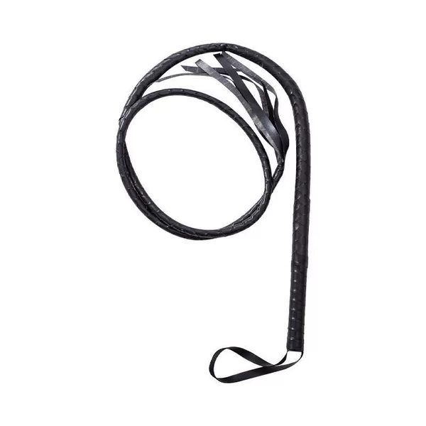 Extended leather whip