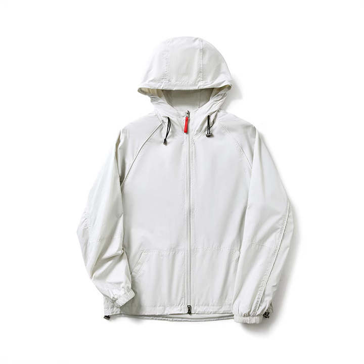 Urban Functional Series Leichte, winddichte, wasserabweisende Frühlings-Sonnenschutzjacke für Herren im Freien mit Kapuze_voghion.com