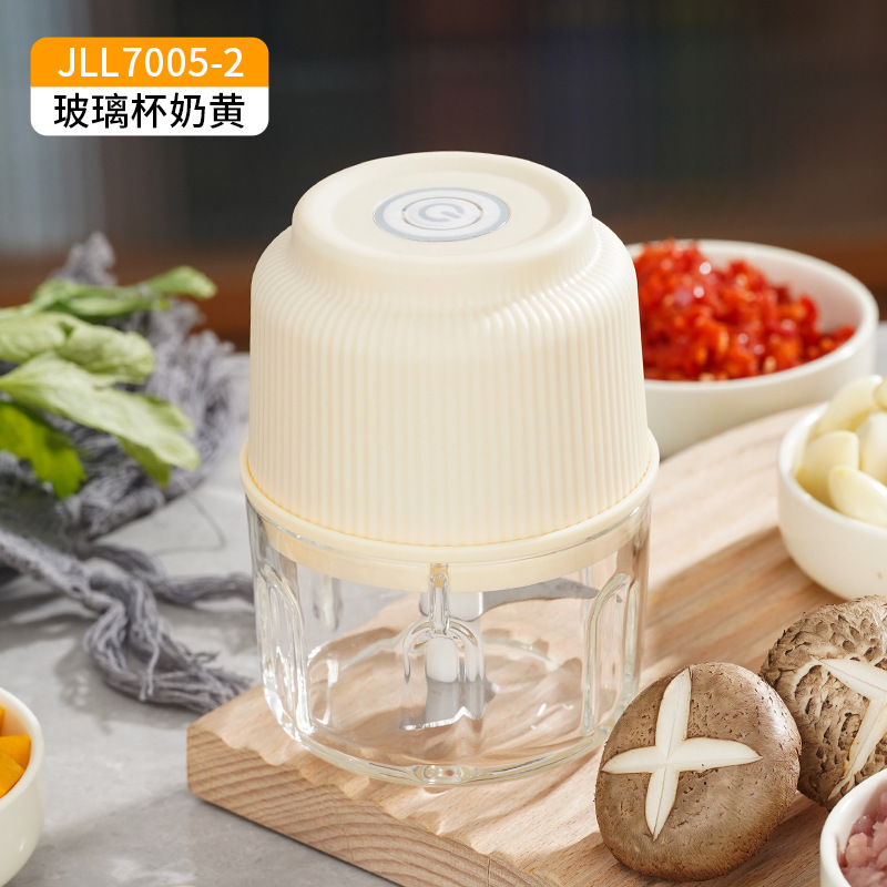 电动捣蒜器料理机四叶刀Type-c接口300ML玻璃杯匠心之作源头工厂|undefined